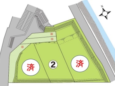 三島市大宮町　全3区画分譲地